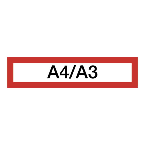 3053-large_default Magnetický informační rámeček LEAN A4/A3 - 317 x 75 mm / červená / 10 ks
