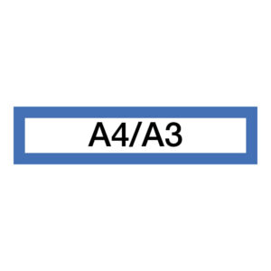 3057-large_default Magnetický informační rámeček LEAN A4/A3 - 317 x 75 mm / modrá / 10 ks