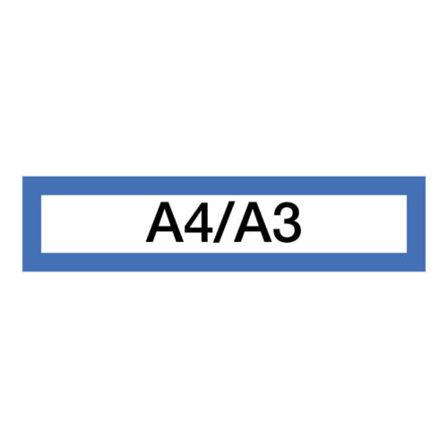 3057-large_default Magnetický informační rámeček LEAN A4/A3 - 317 x 75 mm / modrá / 10 ks