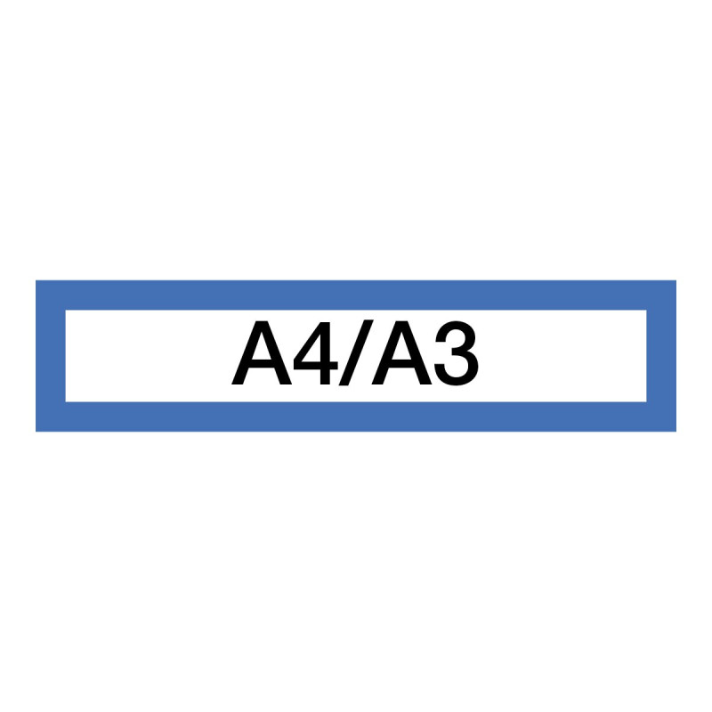 3057-large_default Magnetický informační rámeček LEAN A4/A3 - 317 x 75 mm / modrá / 10 ks