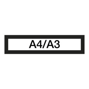 3059-large_default Magnetický informační rámeček LEAN A4/A3 - 317 x 75 mm / černá / 10 ks
