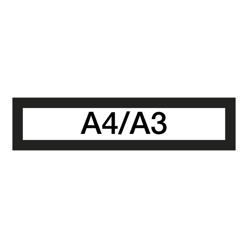 3059-large_default Magnetický informační rámeček LEAN A4/A3 - 317 x 75 mm / černá / 10 ks