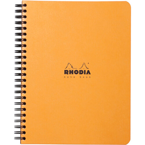 3129-large_default Blok kroužkový Clairefontaine Rhodia A5+ - linka / 80 listů / oranžová