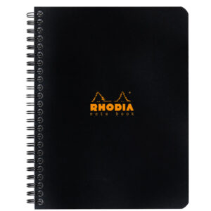 3133-large_default Blok kroužkový Clairefontaine Rhodia A5+ - čtvereček / 80 listů / černá