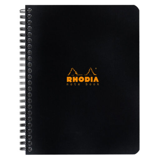 3133-large_default Blok kroužkový Clairefontaine Rhodia A5+ - čtvereček / 80 listů / černá