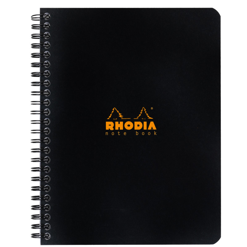 3133-large_default Blok kroužkový Clairefontaine Rhodia A5+ - čtvereček / 80 listů / černá