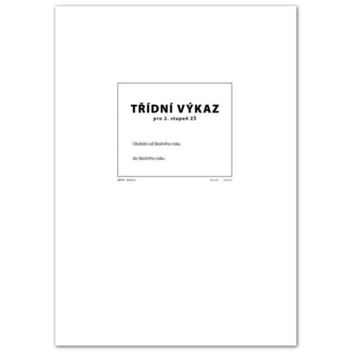 3315-large_default Třídní výkaz pro 2. stupeň A4 / 16 stran