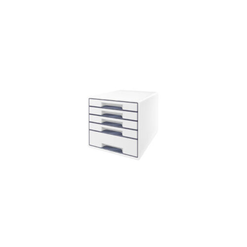 Zásuvkový box Leitz WOW - 4+1 zásuvky / šedá
