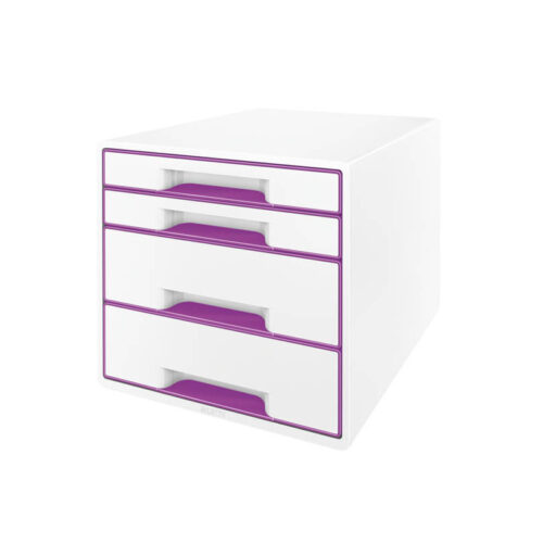 3960-large_default Zásuvkový box Leitz WOW - 2+2 zásuvky / fialová