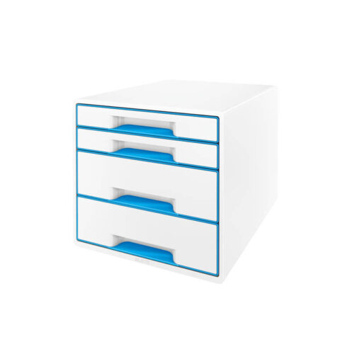 3962-large_default Zásuvkový box Leitz WOW - 2+2 zásuvky / modrá