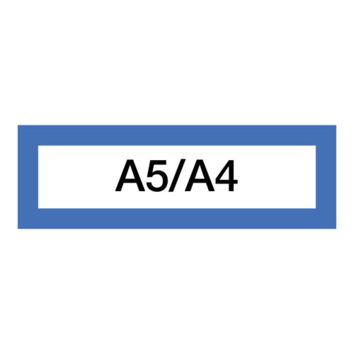 4112-large_default Magnetický informační rámeček LEAN A5/A4 - 230 x 75 mm / modrá / 10 ks