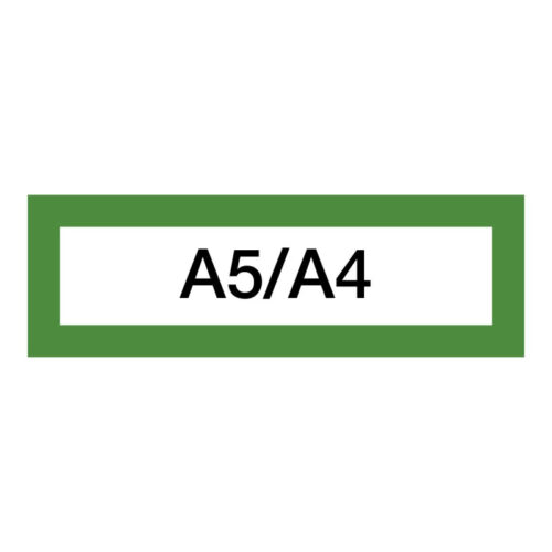 4116-large_default Magnetický informační rámeček LEAN A5/A4 - 230 x 75 mm / zelená / 10 ks