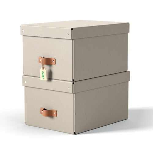 4164-large_default Úložný box Leitz Puro M - béžová / 2 ks