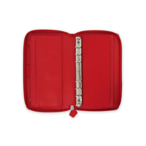 Diář Filofax Saffiano ZIP Compact - osobní / červená
