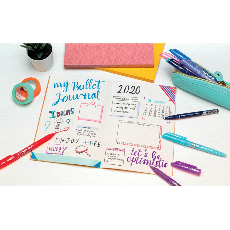 456-large_default Roller Pilot FriXion Ball Bullet Journal sada 8ks + sešit