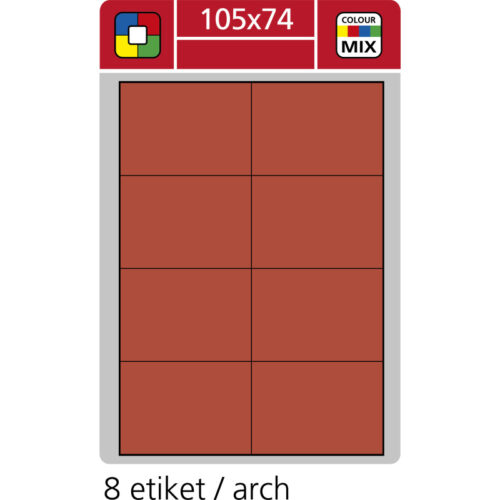 5198-large_default Print etikety A4 pro laserový a inkoustový tisk - 105 x 74 mm (8 etiket/ arch) červená