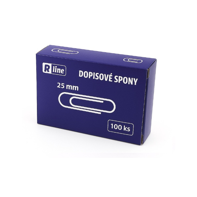 Dopisní spony Economy - 25 mm / 100 ks