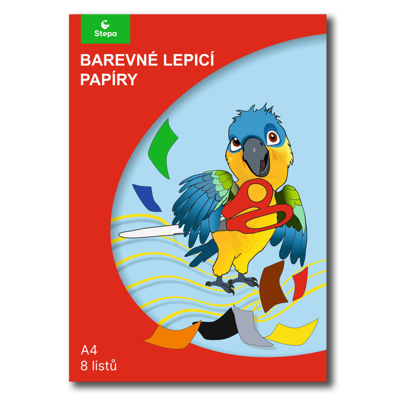 5823-large_default Barevné papíry A4 - lepicí 8 listů