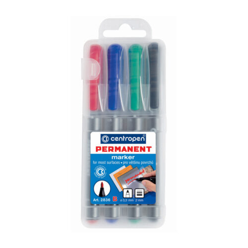 5997-large_default Popisovač Centropen Permanent 2836 B - sada 4 ks