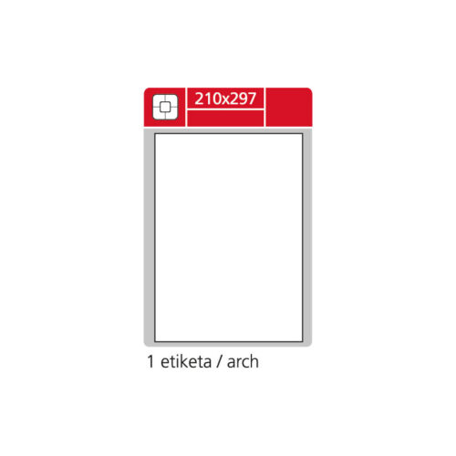 6013-large_default Print etikety A4 pro laserový a inkoustový tisk - 210 x 297 mm (1 etiketa / arch ) / snímatelné