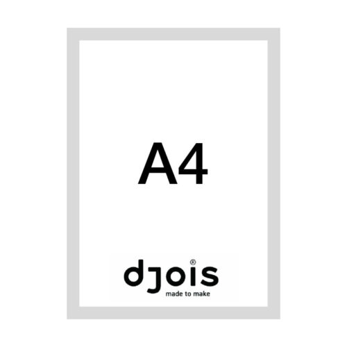 6185-large_default Magnetický informační rámeček LEAN - A4 / 230 x 317 mm / šedá / 10 ks