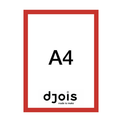 6193-large_default Magnetický informační rámeček LEAN - A4 / 230 x 317 mm / červená / 10 ks
