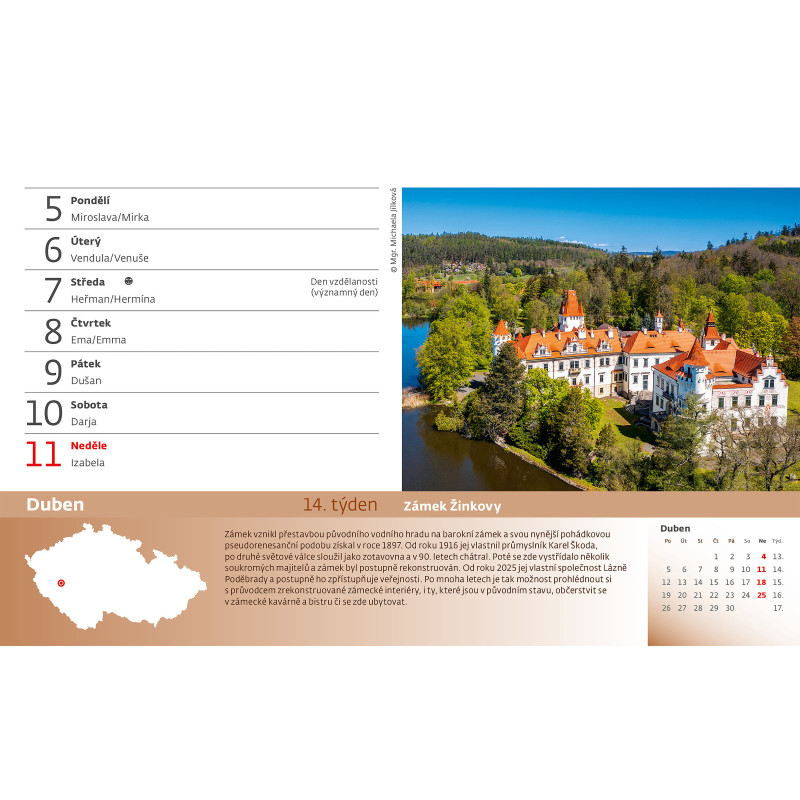 Kalendář stolní - 55 turistických nej… / S24