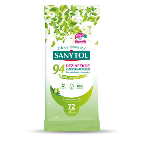 Sanytol ubrousky ECO - dezinfekční / 36 ks maxi