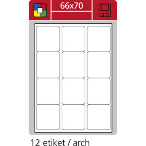 7385-large_default Print etikety A4 pro laserový a inkoustový tisk - 66 x 70 mm (12 etiket / arch)