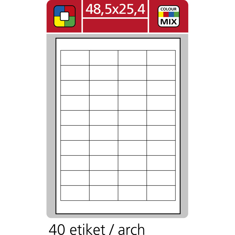 7744-large_default Print etikety A4 pro laserový a inkoustový tisk / 30 archů - 48,5 x 25,4 mm (40 etiket / arch)