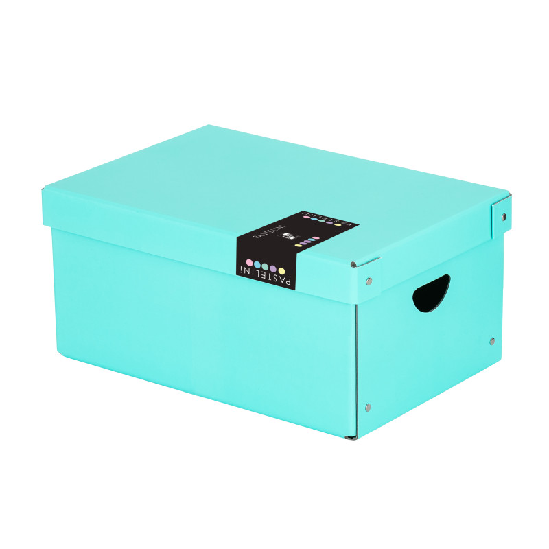 8016-large_default Krabice úložná lamino PASTELINi - modrá / 35,5 x 24 x 16 cm