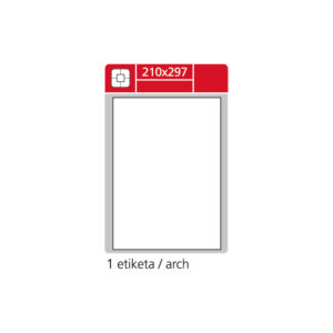 8256-large_default Print etikety A4 pro laserový tisk - 210 x 297 mm (1 etiketa / arch ) / lesklé