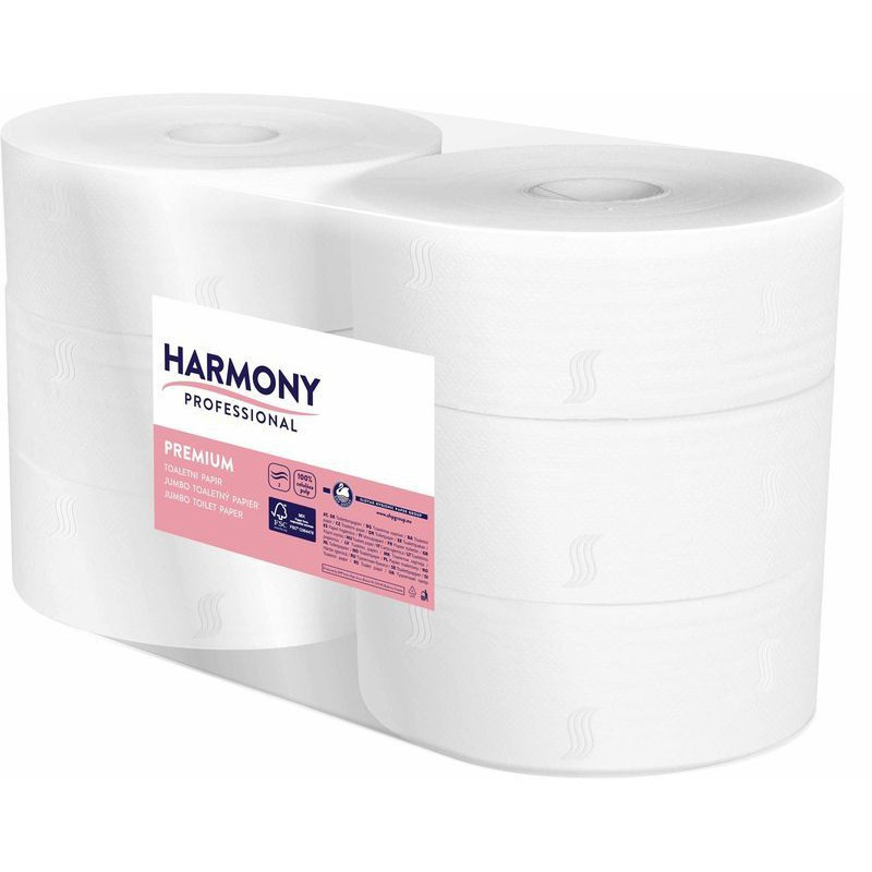 8425-large_default Papír toaletní Harmony Jumbo 100 % celulóza - průměr 280 mm