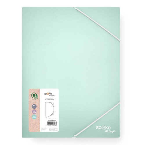 8929-large_default Box na spisy A4 Spoko ReLeaf Soft touch s gumou - mentolová