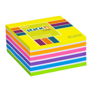 9077-large_default Samolepicí bločky Stick´n by Hopax - 76 x 76 mm / 400 lístků / neon mix žlutá