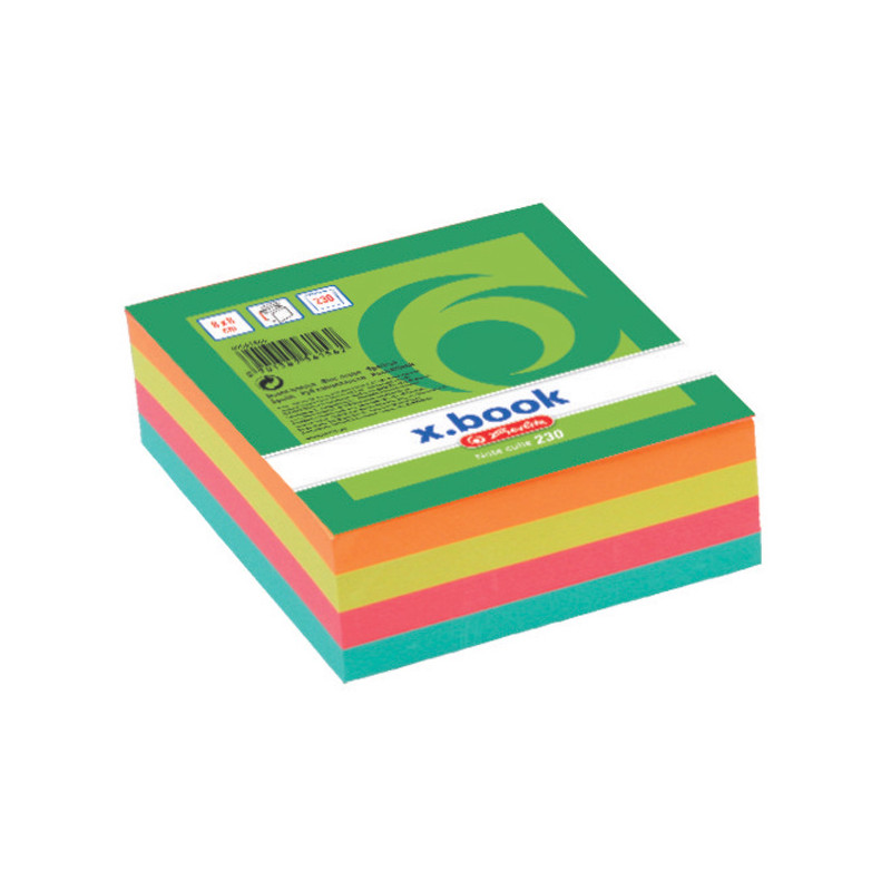 9206-large_default Záznamní kostky barevné Herlitz - 8 cm x 8 cm x 3 cm / 230 lístků / lepená vazba