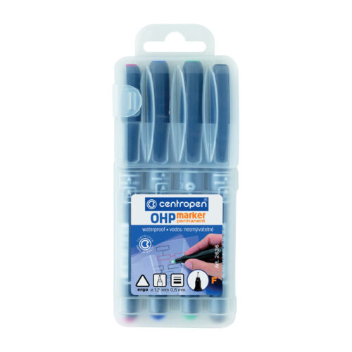 9427-large_default Popisovač Centropen Permanent OHP 2636 - sada 4 ks