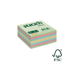 9987-large_default Samolepicí bločky Stick´n by Hopax FSC - 76 x 76 mm / 400 lístků / lesní pastelové barvy